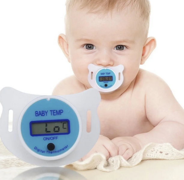 Дитяча соска - термометр BABY TEMP Пустушка для вимірювання температури немовляти 52090/19 фото