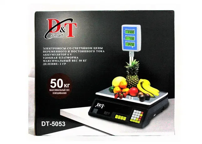 Торговые настольные электронные весы Smart DT-5053, до 40 кг 53023/3 фото