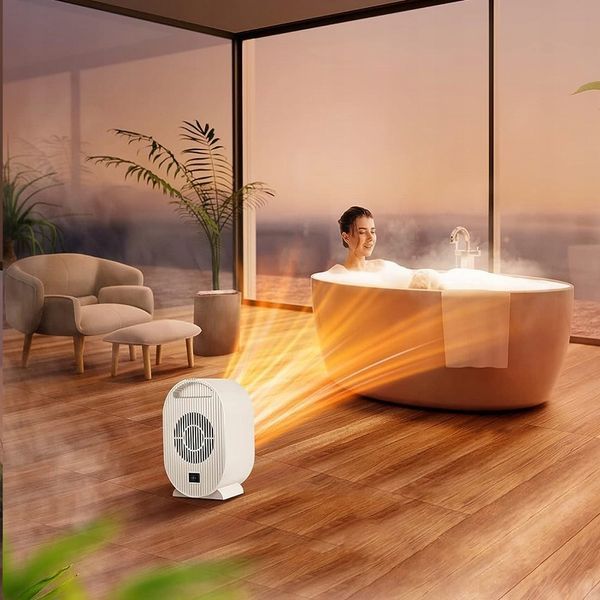 Портативный обогреватель, 1200W AIR HEATER &middot; Компактный настольный дуйчик &middot; Мини тепловентилятор с керамическим нагревателем / А 906-219 52592/10 фото