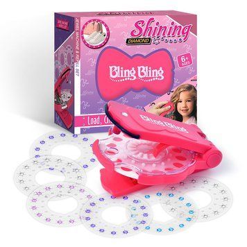 Стразы для волос Bling Bling Бриллиантовый стайлер &ndash; степлер для украшения стразами для девочек 55190/55 фото