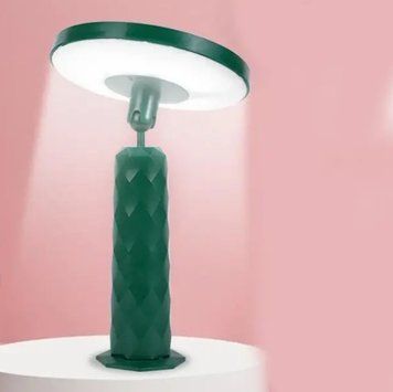 Зеркало &ndash; ночник настольное с LED подсветкой на аккумуляторе 1200 mAh &middot; Круглое зеркало для макияжа /17001 55100/1 фото