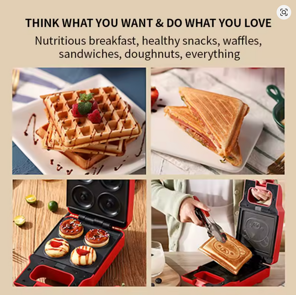 Электрическая сэндвич-машина Breakfast Machine ∙ Сэндвич-машина Breakfast Machine 600 Вт 2 сэндвича 56611/9 фото