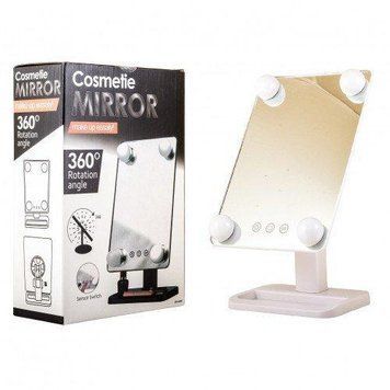 Зеркало для макияжа Mirror 360 Rotation Angel с LED подсветкой и сенсорным управлением 56790/5 фото