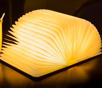 Складная LED лампа-книжка с аккумулятором 14,5*10,5*2,5см ∙ Светильник - ночник в форме книги с регулируемой яркостью 55055/19 фото