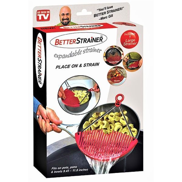 Універсальний друшлаг - накладка для зливу води BETTER STRAINER Друшляк | сито | ситечко 79086/51 фото