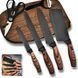 Набор кухонных ножей 4 шт + ножницы и овощечистка Kitchen utensils HA-177 ∙ Кухонный набор ножей HA-177 56920/5 фото 1