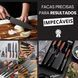 Набор кухонных ножей 4 шт + ножницы и овощечистка Kitchen utensils HA-177 ∙ Кухонный набор ножей HA-177 56920/5 фото 3