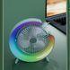 Вентилятор настільний акумуляторний з RGB підсвіткою, обертанням 180&deg; та USB зарядкою 55242/9 фото 2