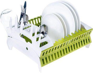 Органайзер &ndash; сушарка Collapsible Dish Rack ∙ Складна кухонна підставка для сушіння посуду 51616/55 фото