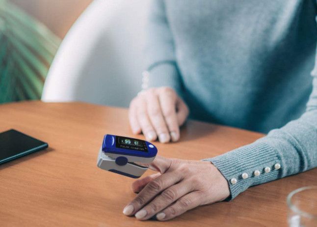 Пульсоксиметр Pulse Oximeter LK-87 на палець &middot; Вимірювання рівня кисню в крові &middot; Пульсометр оксиметр електронний 79838/51 фото