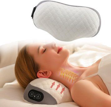 Подушка для поддержки шейного отдела pillow 5561с массажем и подогревом ∙ Массажная подушка для сна pillow 5561 57019/5 фото