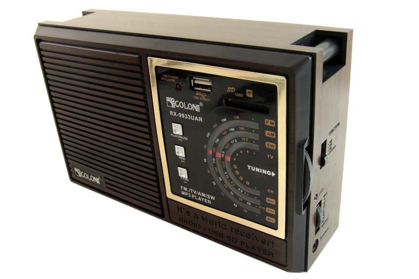 Портативний радіоприймач Golon RX-9933 з акумулятором, USB, SD, FM радіо 13257/00 фото