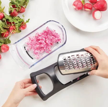 Терка для овощей 4 в 1 Soft Touch Container Grater Set ∙ Набор терок с контейнером ∙ 4 сменные насадки 52703/9 фото