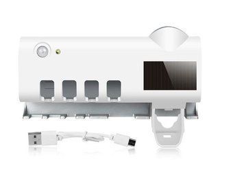 Автоматичний дозатор - диспенсер зубної пасти Toothbrush sterilizer / УФ-стерилізатор / Тримач зубних щіток / Органайзер для ванної W-020 81100/19 фото
