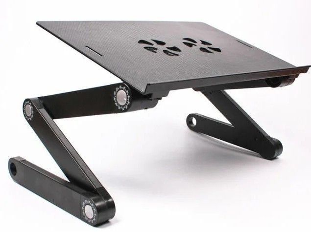 Столик - підставка для ноутбука з активним охолодженням Laptop Table T8 стіл-трансформер + 2 кулери 61010/00 фото