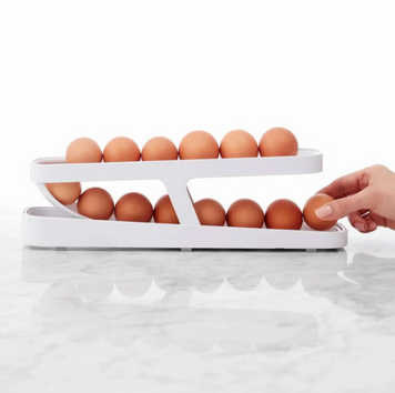 Контейнер для яєць Egg Pan &middot; Дворівневий органайзер &ndash; підставка для зберігання яєць у холодильнику 54049/55 фото
