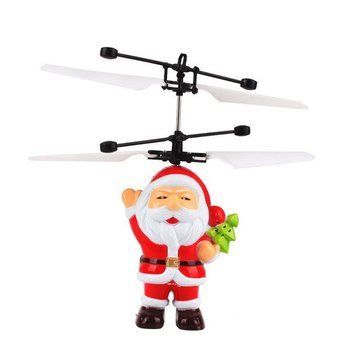 Літаюча Іграшка Flying Santa Санта Клаус Подарунок на Новий Рік Дід Мороз 51809/40 фото