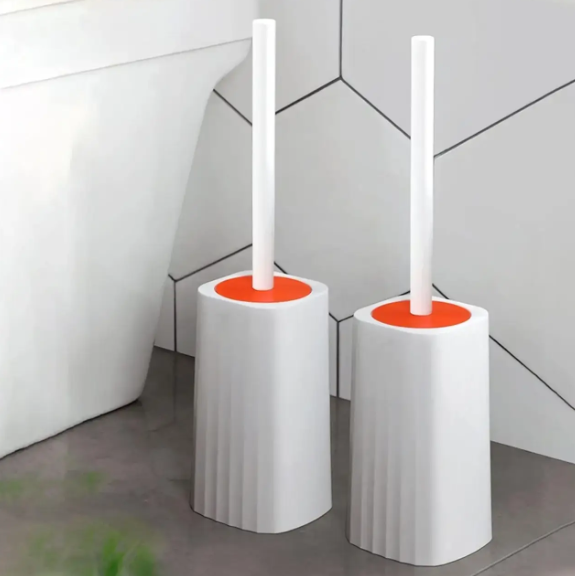 Туалетний йоржик Toilet brush з вигнутою щіткою для важкодоступних місць &middot; Щітка чистяча для унітазу 54001/5 фото