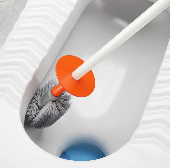 Туалетний йоржик Toilet brush з вигнутою щіткою для важкодоступних місць &middot; Щітка чистяча для унітазу 54001/5 фото
