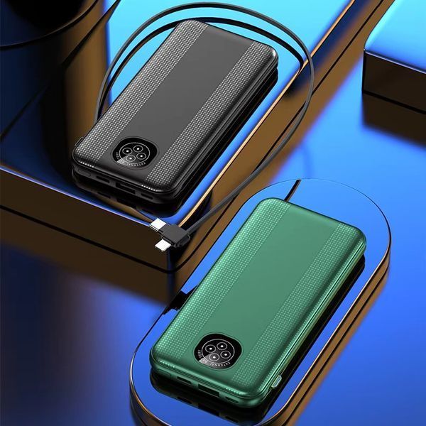 Повербанк Mobile Power YM-362 &middot; Зовнішній акумулятор 20000 мА/год &middot; Power Bank із вбудованим кабелем 52560/98 фото
