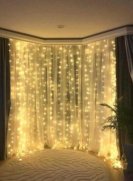 Гірлянда штора на вікно 212 LED 3х2м Теплий білий колір свічення, з конектором 11459/99 фото