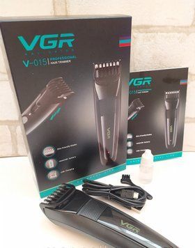 Профессиональная машинка для стрижки VGR V-015 на аккумуляторе с USB зарядкой 11218/59 фото