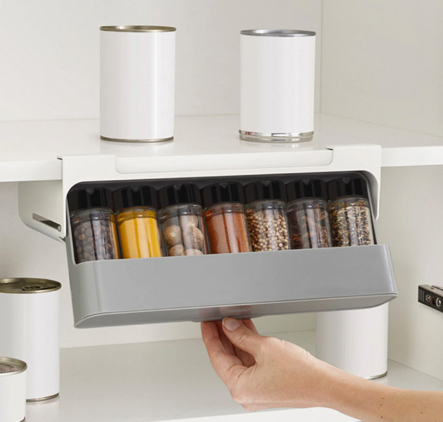 Подвесной органайзер для специй Under-shelf Spice Rack Набор баночек &ndash; спецовниц, 6 шт. 52758/5 фото