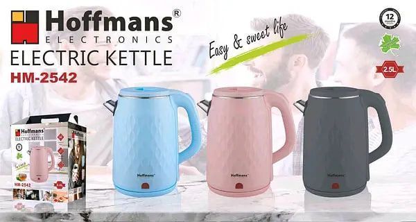 Електрочайник 2,5 л Hoffmans Electronics HM-2542 &bull; Електричний чайник для дому 2000W 55636/19 фото
