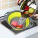Силиконовые складные друшлаки - корзины со сливом для мытья овощей, фруктов ∙ Комплект из 2 штук 60547/55 фото 2