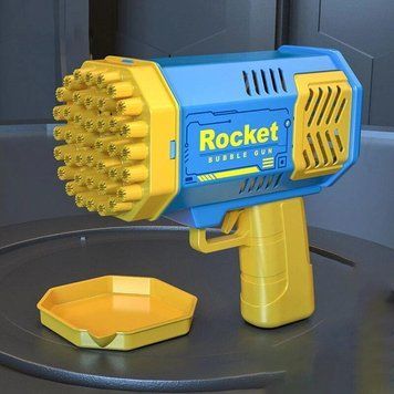 Генератор мыльных пузырей Bazooka Rocket Bubble Gun 69 &bull; Пушка для мыльных пузырей с отверстиями и подсветкой 55309/00 фото