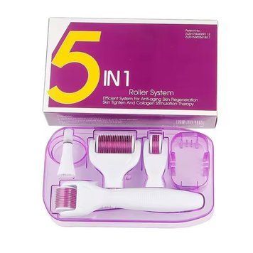 Мезороллер Derma Roller System 5 в 1 для гененерации кожи &middot; Набор титановых игл с запасными головками 52413/5 фото