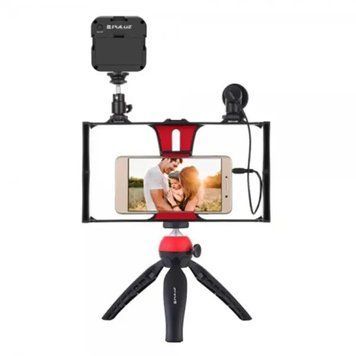 Комплект для влогінгу Video Making Kit AY49X для смартфона &bull; Набір для блогінгу AY49X для смартфона з мікрофоном та світлом 56473/9 фото