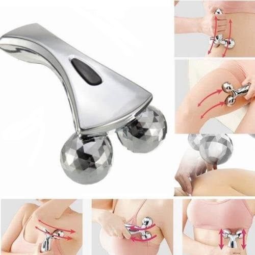 Роликовий масажер 3D MASSAGER для масажу обличчя та тіла 79085/19 фото
