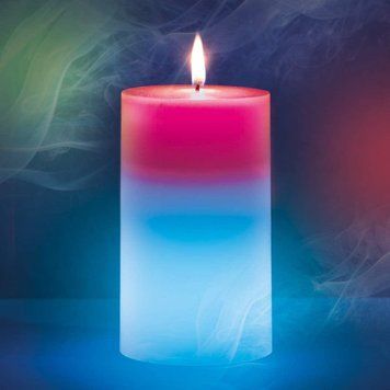 Воскова свічка зі справжнім полум'ям та&nbsp;RGB підсвіткою Candled Mood Madic 55671/5 фото