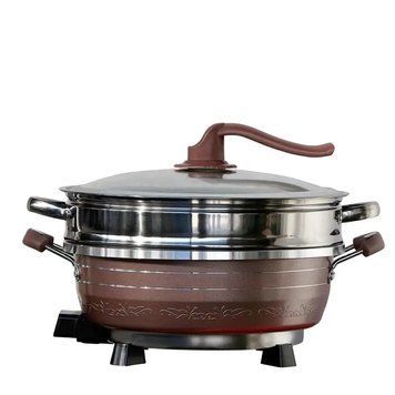Багатофункціональна електрокаструля Hoffmans HM-3031 8L 1500W &bull; Легке та швидке приготування для всієї родини 55642/19 фото