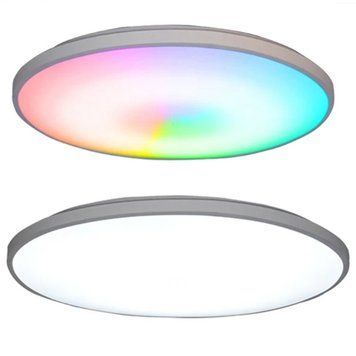 Потолочный светильник Ceiling Lamp Smart с RGB-подсветкой и пультом управления &bull; LED люстра 24 Вт для современного интерьера 56172/12 фото
