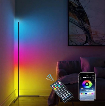 Угловая RGB лампа с пультом управления &middot; Ночник-светильник c Bluetooth 55019/34 фото