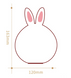 Дитячий світильник &ndash; нічник Зайчик LED Rabbit Soft Touch силіконовий із вбудованим акумулятором ∙ 7 режимів свічіння 51814/99 фото 4