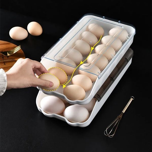 Контейнер - лоток для хранения яиц EGG TRAY Органайзер для холодильника на 14 яиц 52136/5 фото