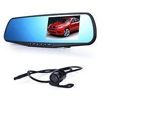 Автомобильный видеорегистратор - зеркало DVR 138W с камерой заднего вида 12089/9 фото