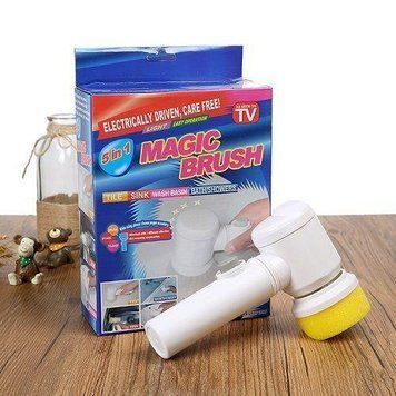 Електрична очищаюча щітка Magic Brush 3 в 1 для прибирання і чищення поверхонь 64006/19 фото