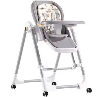 Стульчик-шезлонг для кормления BabyChair Z901 с регулируемой спинкой и столиком ∙ Шезлонг- стульчик BabyChair Z901 с колесами и складной конструкцией 56725/9 фото