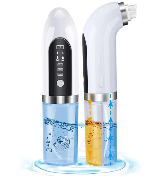 Вакуумний очищувач пор Face Slimmer &middot; Бездротовий апарат для гідропілінгу та вакуумного чищення шкіри обличчя &middot; USB зарядка 52869/55 фото
