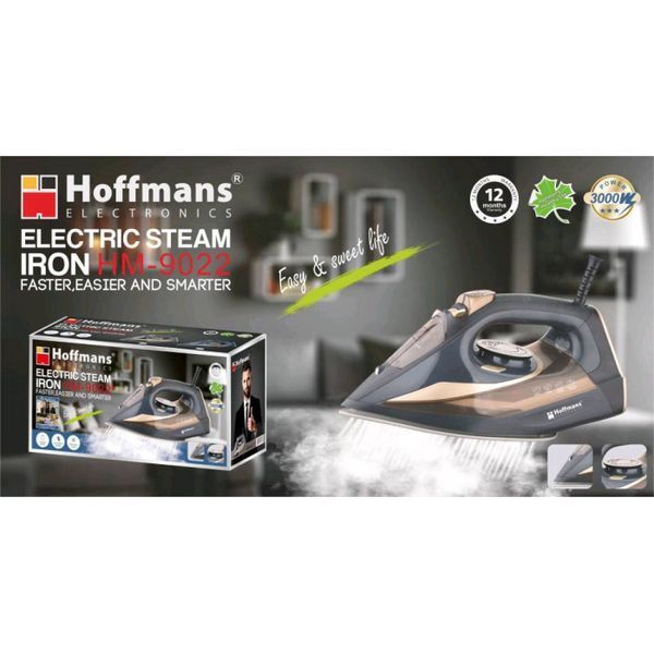 Електрична праска Hoffmans HM-9022 3000W &bull; Швидке прасування із захистом від накипу 55650/19 фото