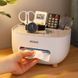 Настольный органайзер Ecoco Tissue с диспенсером для салфеток и отсеками для удобного хранения аксессуаров 54016/5 фото 4