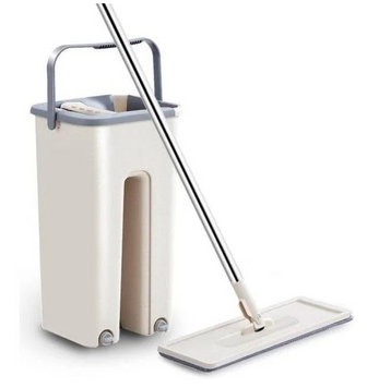 Швабра мікрофібра з віджимом + відро Scratch Cleaning Mop ∙ Швабра - ледарка cleaner 360 60598/55 фото