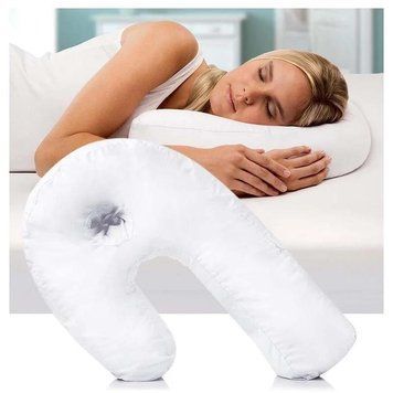 Ергономічна подушка - підкова SIDE Sleeper PRO ортопедична для шиї з простором для вуха ∙ Розумна подушка для сну на боці 50156/51 фото