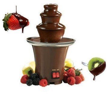 Шоколадный фонтан Фондю Mini Chocolate Fondue Fountain Домашняя мини - фондюшница 60608/9 фото