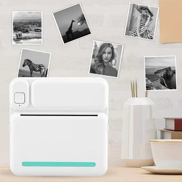 Портативний принтер моментальной печати C19 Детский беспроводной Bluetooth термопринтер для печати этикеток и наклеек 55266/59 фото