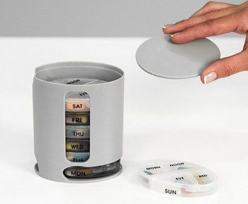 Таблетниця&nbsp;на 7 днів PILL PRO Органайзер для таблеток та вітамінів з контейнерами на кожен день тижня 52030/9 фото